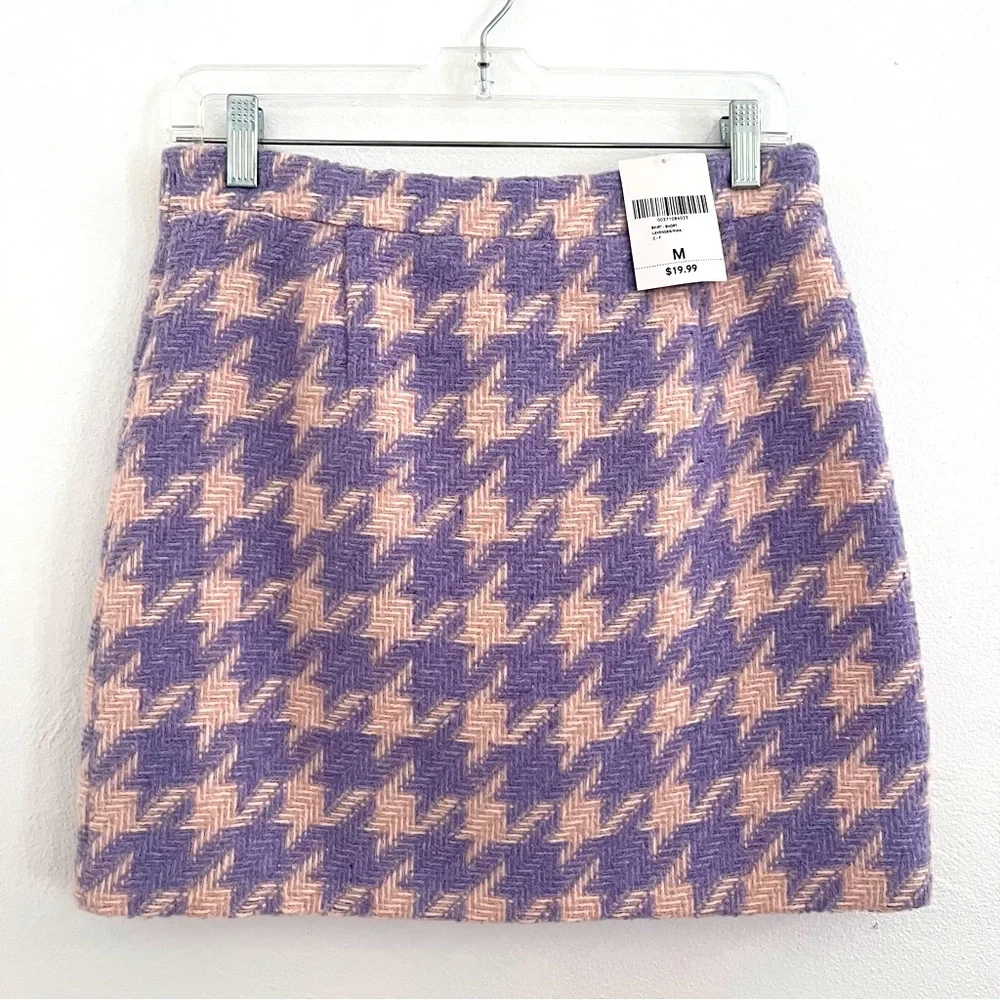 Forever 21 Tweed Skirt Purple and Pink Size Medium - Picture 1 of 12